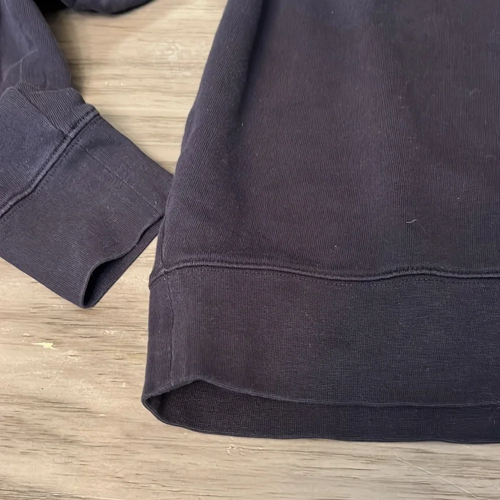 VINCE COTTON BLACK PULLOVER CREWNECK OVERSIZED SWEATER  SMALL
